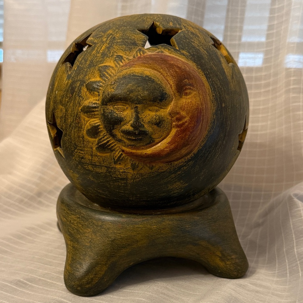 Rustic Celestial Sphere / Candle Holder